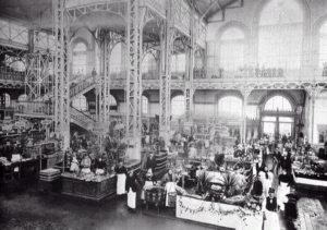 Le marché central de Budapest en 1897