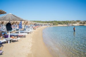 La plage Santa Maria à Paros