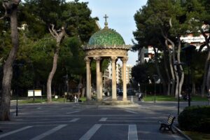 Le parc Villa Comunale de la ville de Lecce dans les Pouilles en Italie