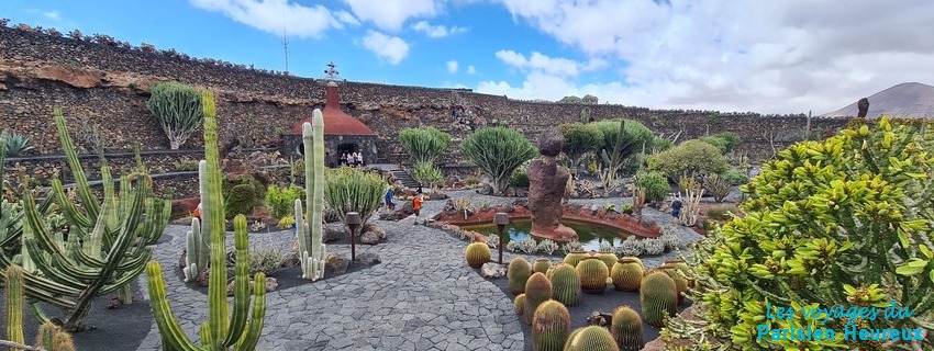 Le jardin de Cactus à Lanzarote dans les Canaries 