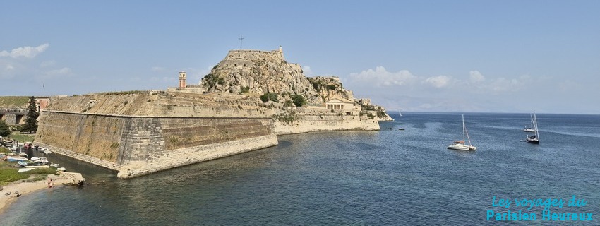 La forteresse de la ville de Corfou en Grèce 