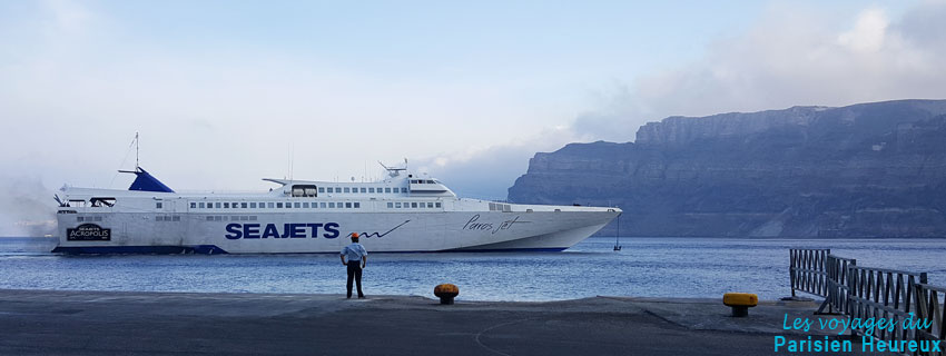 ferry from santorini to paros