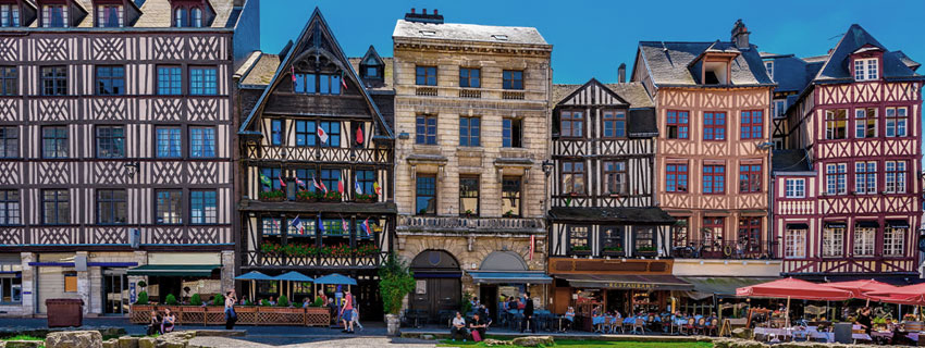La ville de Rouen en France